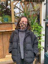 Load image into Gallery viewer, picture of girl wearing 3-D facemask in waxprint design